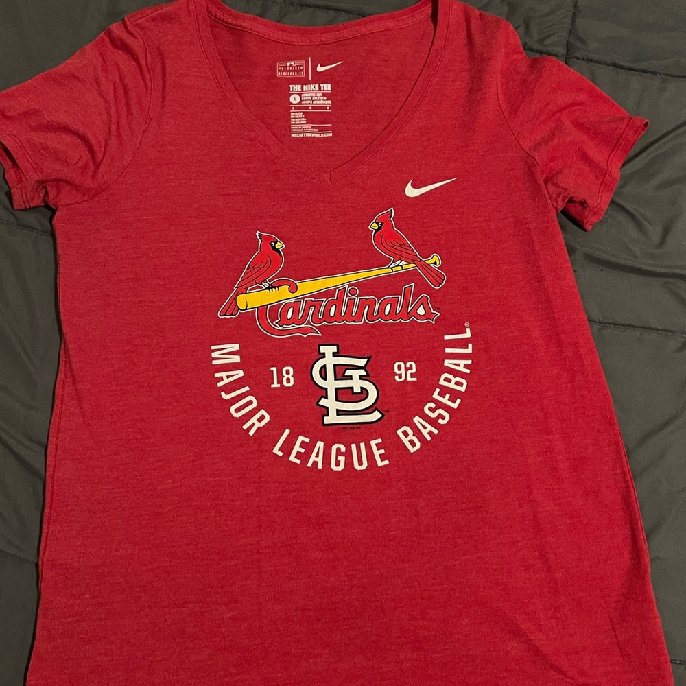 Nike St. Louis Cardinals Red V-Neck Tee